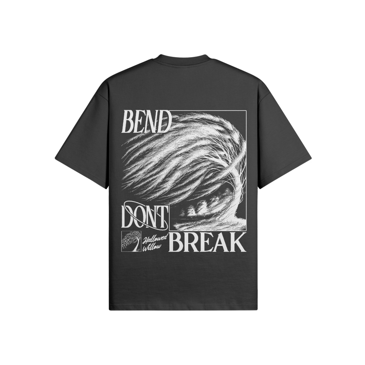 Bend Don't Break Black - Heavyweight | Embroidered