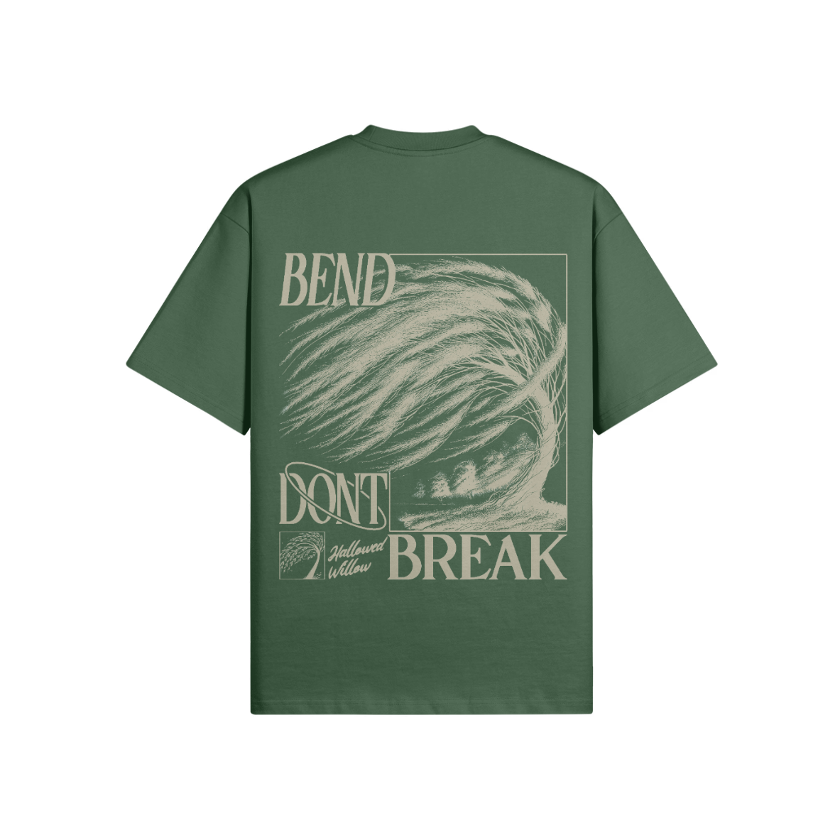 Bend Don't Break Green - Heavyweight | Embroidered