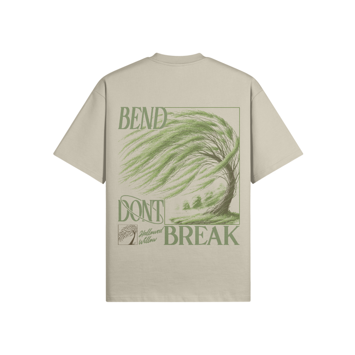 Bend Don't Break Ash Gray - Heavyweight | Embroidered