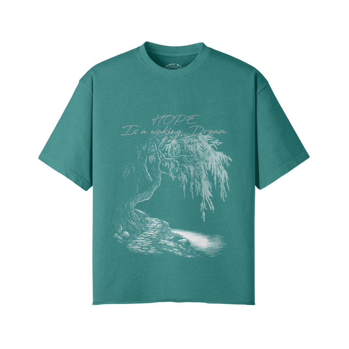 Willows Hope White Print