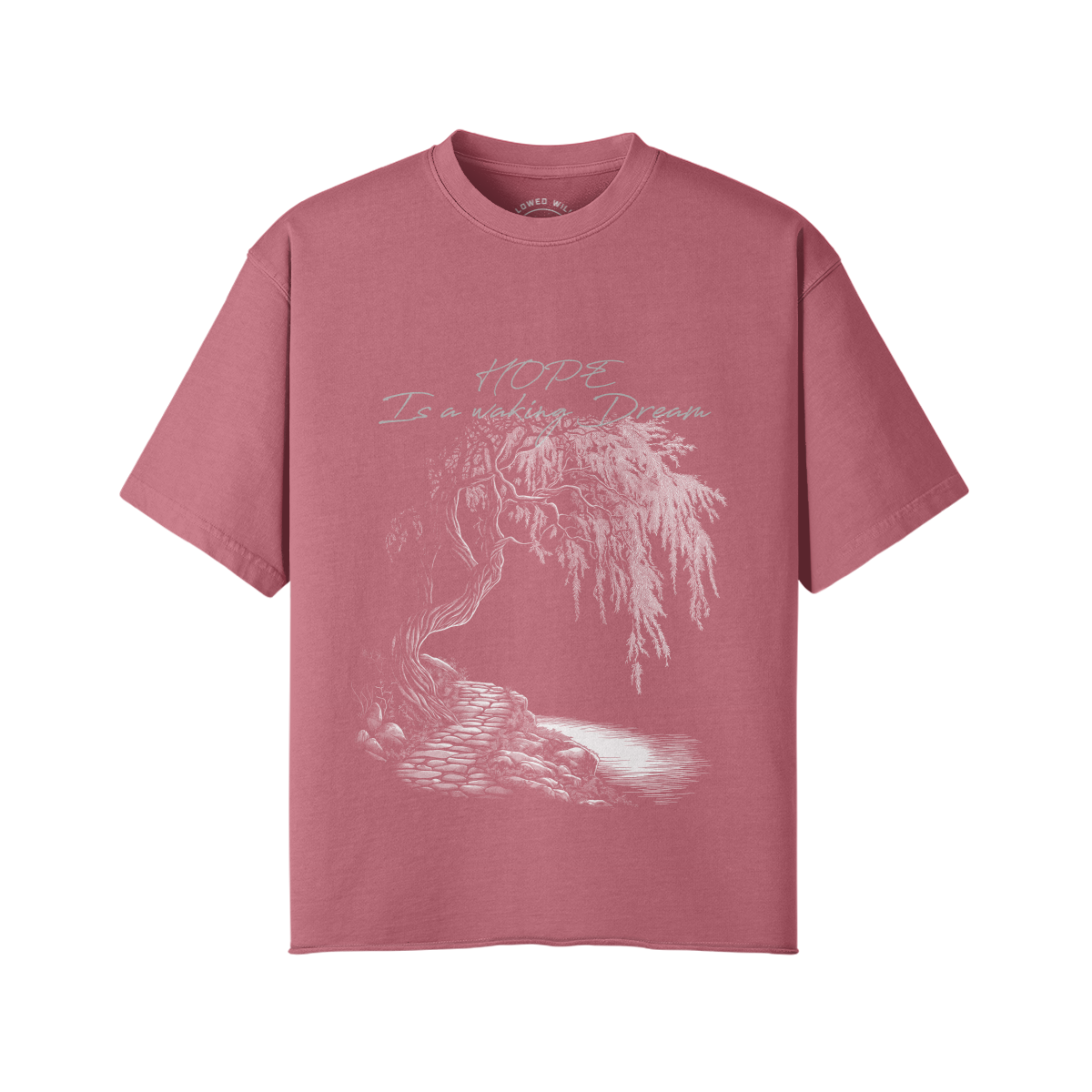 Willows Hope White Print