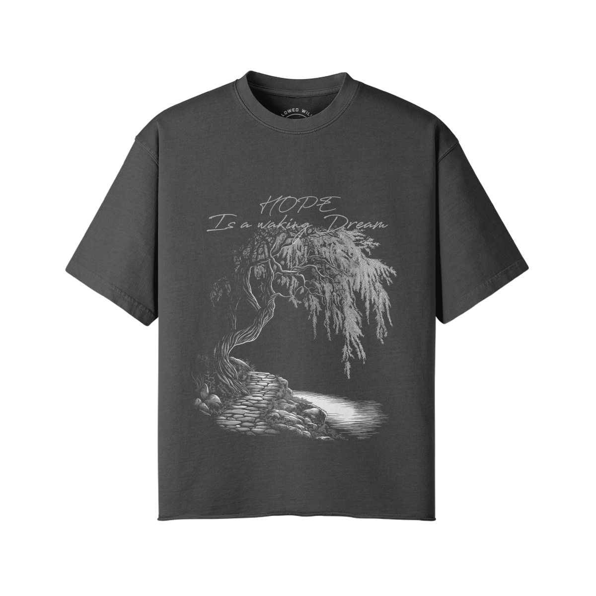 Willows Hope White Print