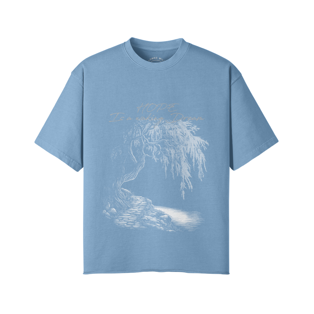 Willows Hope White Print