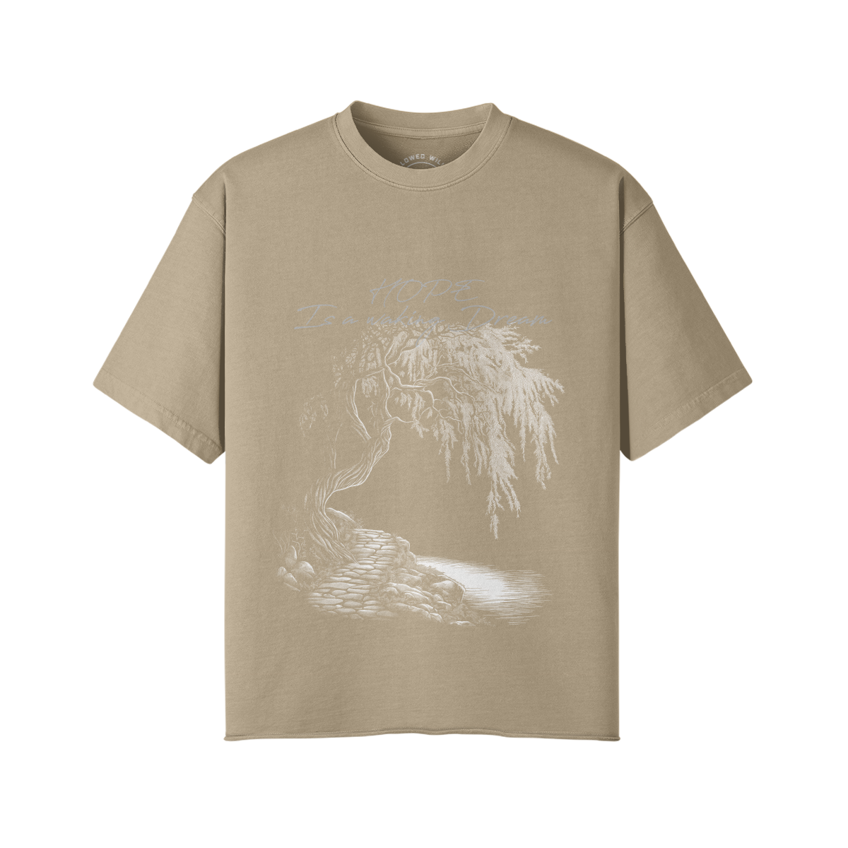 Willows Hope White Print