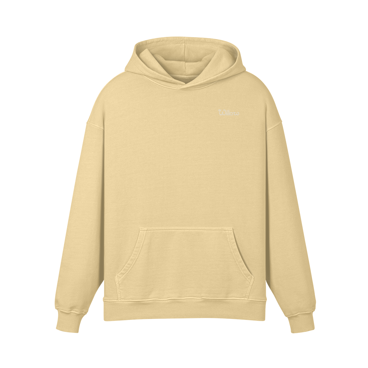 Oversized Willows Hope Hoodie White Print