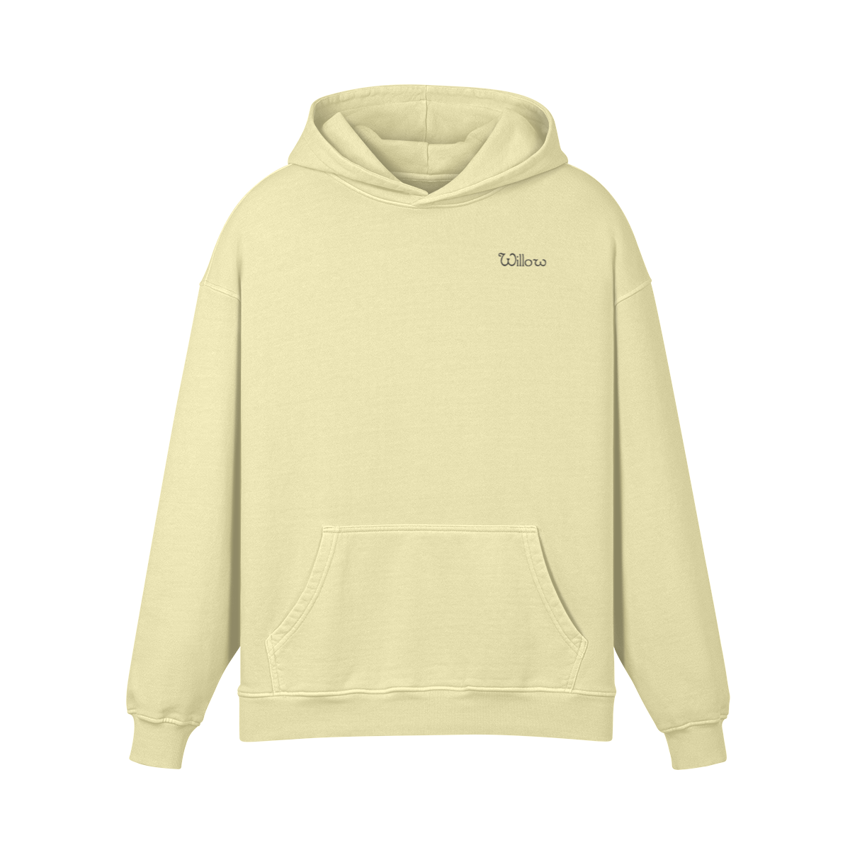 Oversized Willows Hope Hoodie Black Print